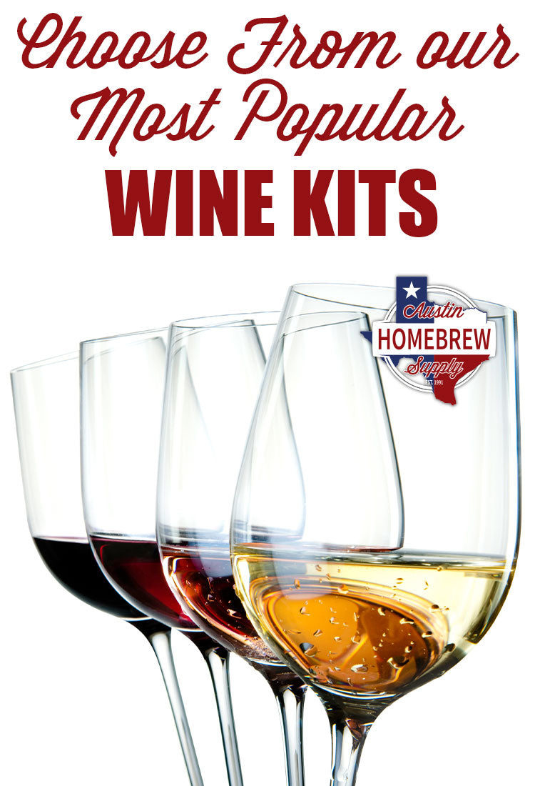 Choose from our most popular wine recipe kits.