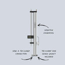 Still Spirits CREATE+ T500 Stainless column & condenser on a white background