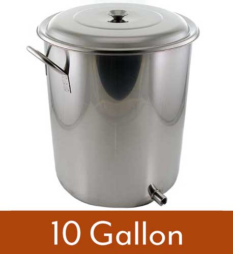 10 Gallon Brew Pot with Volume Markings (1 Weld)
