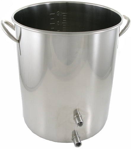 10 Gallon Brew Pot with Volume Markings (2 Weld)