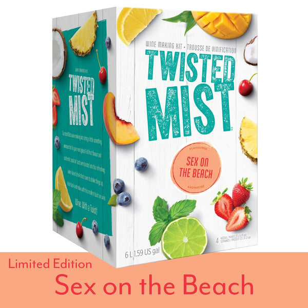 Box of Sex on the Beach Wine Recipe Kit - Winexpert Twisted Mist Limited Edition
