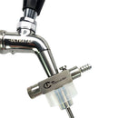 Tapcooler Counter Pressure Bottle Filler connected to tap