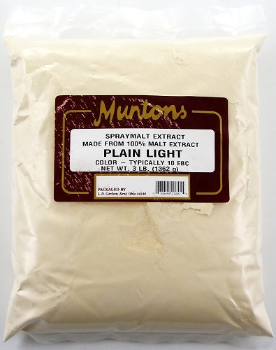 Muntons 3 Lb Plain Light Spray Dried Malt Extract