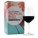 Raspberry Merlot Wine Kit - Master Vintner® Tropical Bliss® with glass