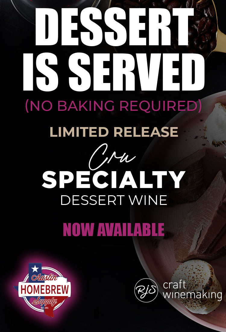 Limited Release Cru Specialty Dessert Wine is now available.