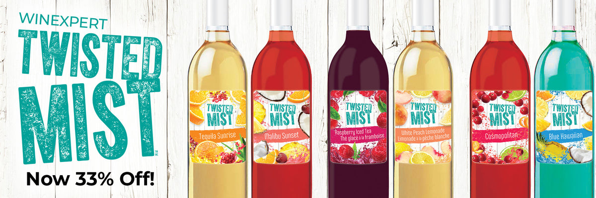 Winexpert's Twisted Mist is 33% off while supplies last. No promo code needed.