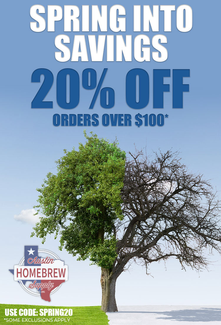 Save 20% on orders over $100 when you use code SPRING20 at checkout.  Some exclusions apply.