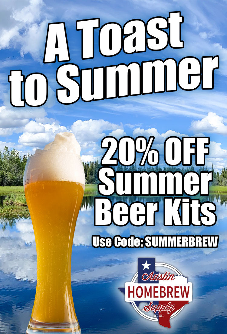 Get 20% off summer beer when you use promo code SUMMERBREW at checkout.  