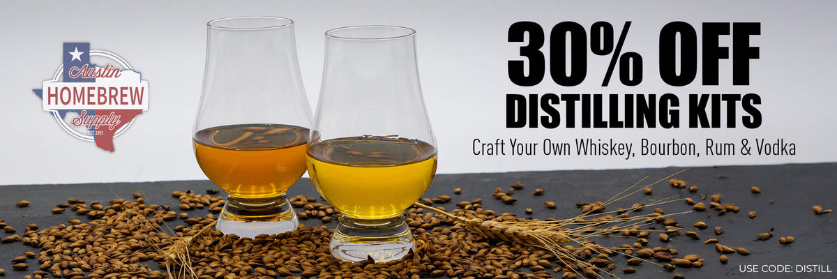 30% Off Distilling Recipe Kits. Craft your own Whiskey, Bourbon, Rum, & Vodka. Use code: DISTILL
