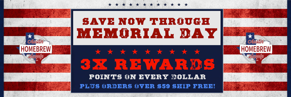 Save Now Through Memorial Day. 3x rewards points on every dollar spent and free shipping on most orders over $59