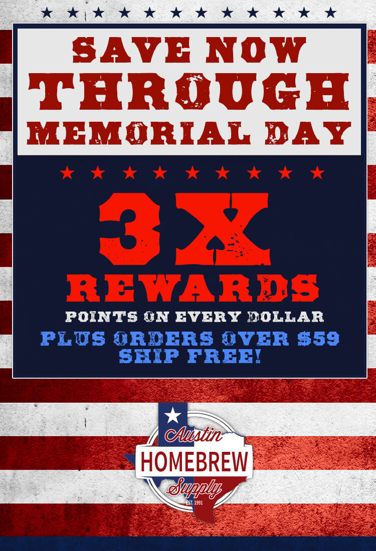 Save Now Through Memorial Day. 3x rewards points on every dollar spent and free shipping on most orders over $59