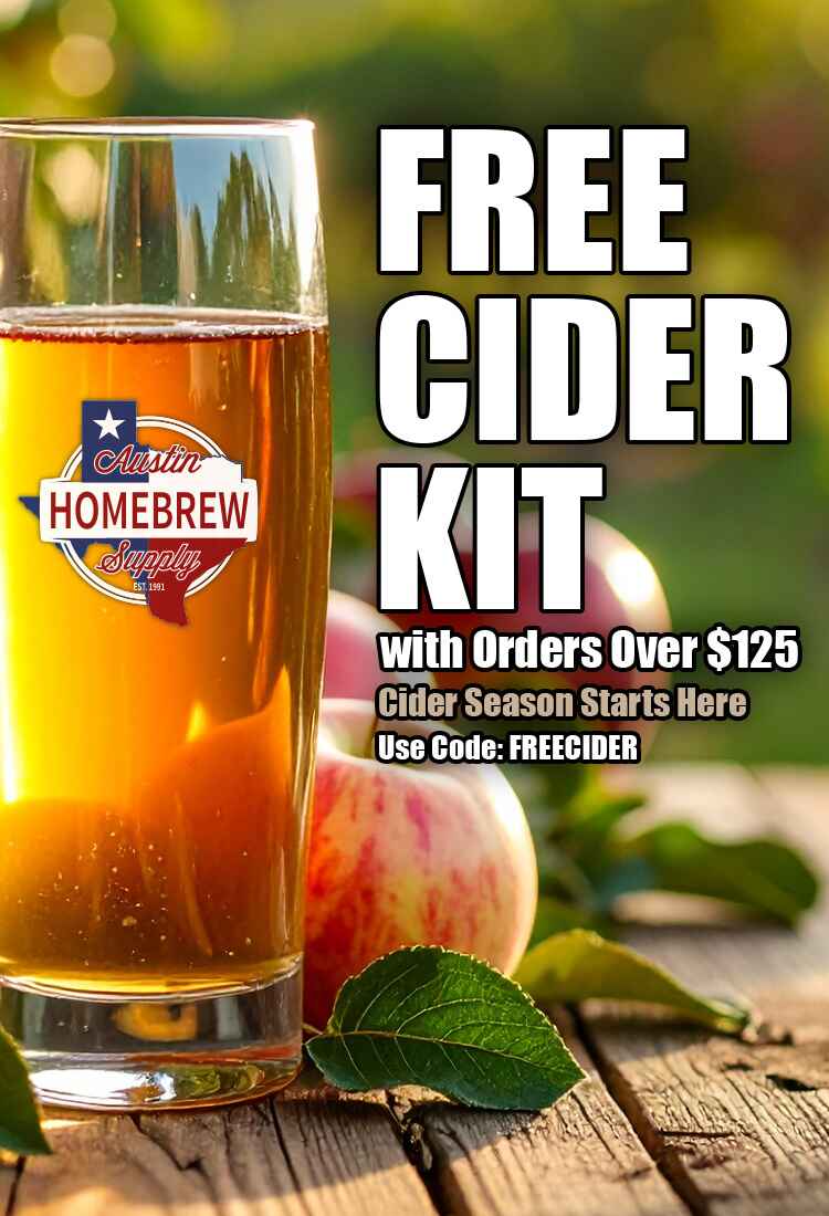 Free Cider Kit with orders over $125. Cider Season Starts Here. Use code FREECIDER