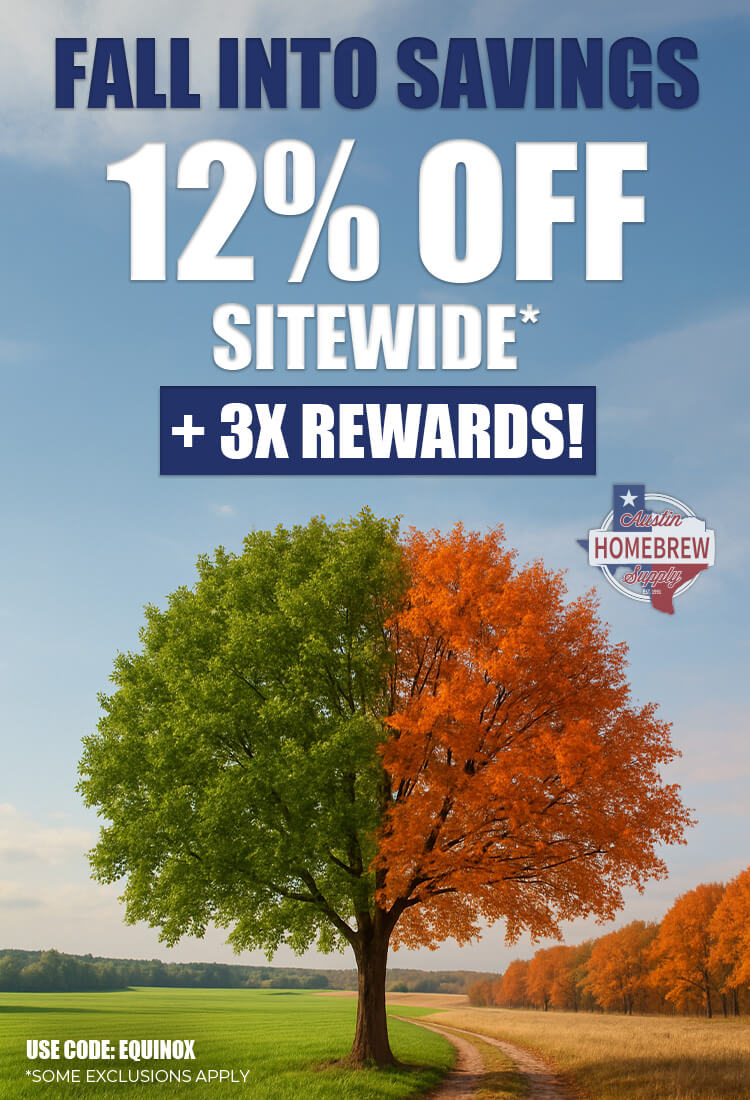 Promotional advertisement with a tree split between green and orange, and text about savings and rewards.