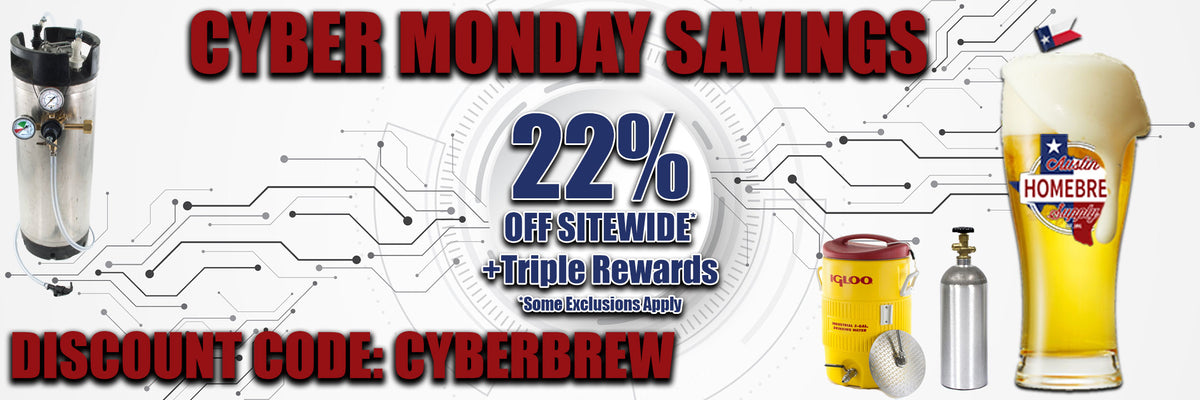 CYBER MONDAY Savings!  Get 22% off Sitewide + Triple rewards when you use promo code CYBERBREW at checkout.  Also, qualifying orders over $59 ship free.  Some exclusions apply.