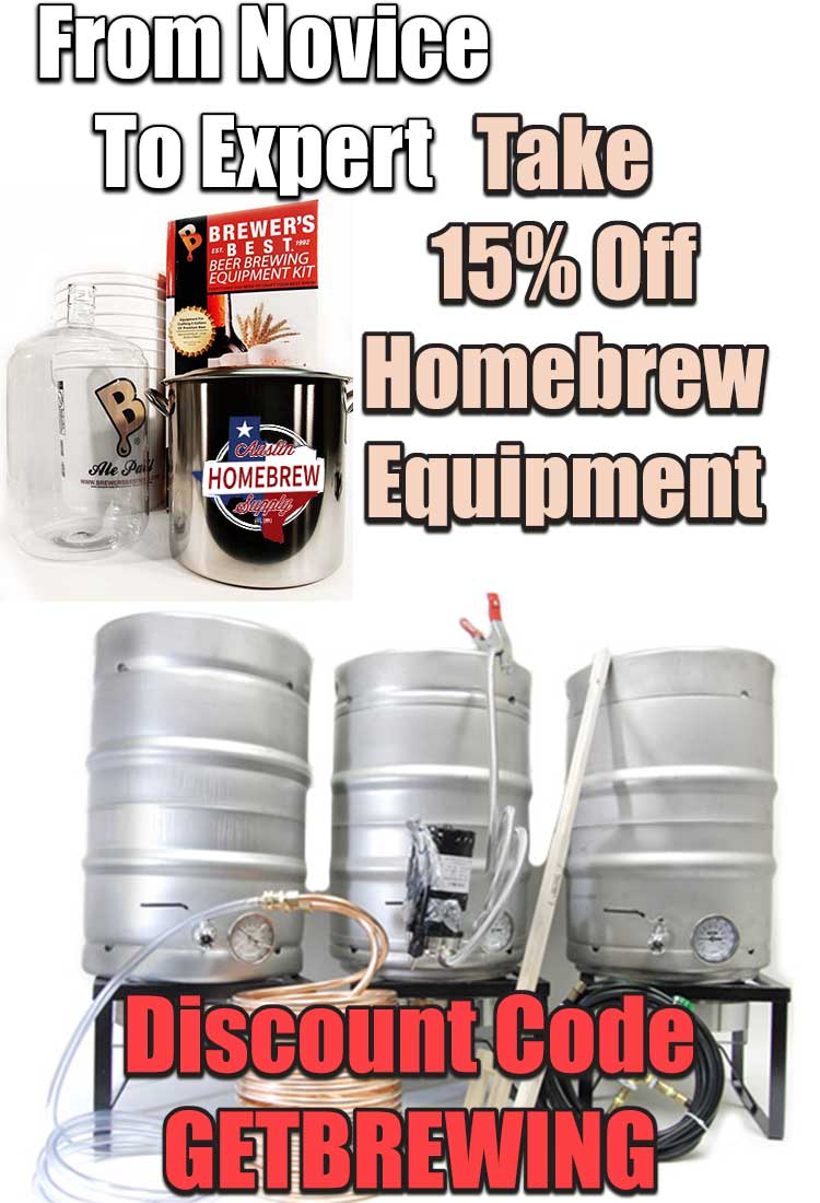 Save 15% on kegging and brewing equipment when you use code GETBREWING at checkout.  Some exclusions apply.