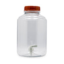 The 3 Gallon Fermonster Siphonless Fermenter with a front-facing spigot and red lid.