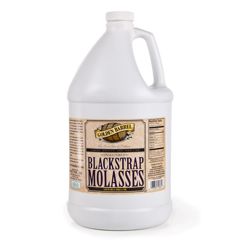 1 Gallon container of unsulfured blackstrap molasses