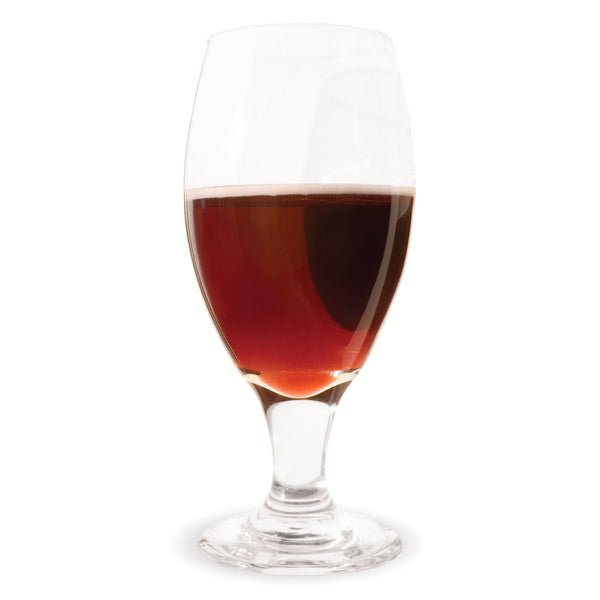Raspberry Melomel Mead in a wine glass