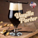 Vanilla Porter beer photo with ‘Vanilla Porter’ text and Austin Homebrew Supply logo