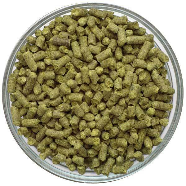 Motueka Cryo Pellets in a glass container on a white background