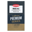Lallemand LalBrew Premium Series House Ale yeast packet on a white background
