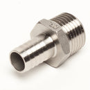 Stainless Steel Nipple (1/2" MPT to 1/2" Barbed)