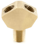 Brass Wye (1/4" NPT to dual 1/4" Female NPT)