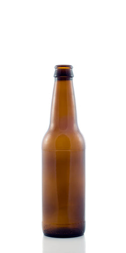 a single 12 ounce beer bottle