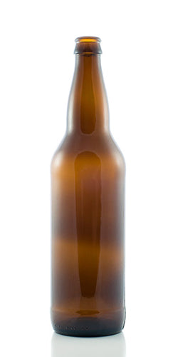 22 oz. Beer Bottles - (Case of 12) Amber Longneck
