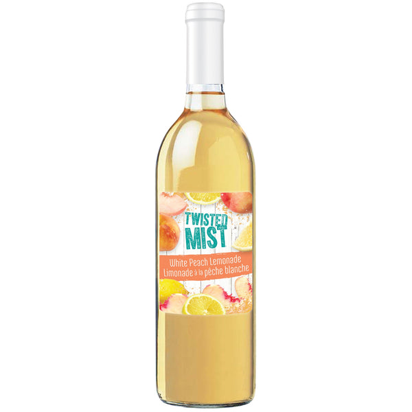 Bottle of White Peach Lemonade Cocktail Wine Recipe Kit