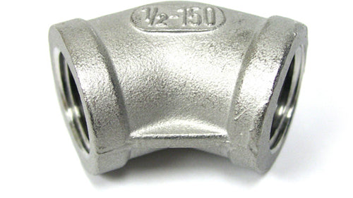 45 Degree Stainless Steel Elbow (1/2 Inch FPT)