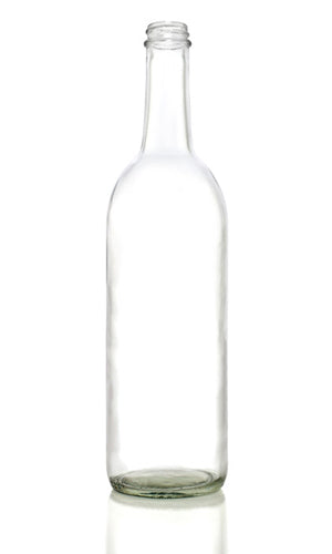 Wine Bottles 750 ml Screw Top Clear Bordeaux (Case of 12)