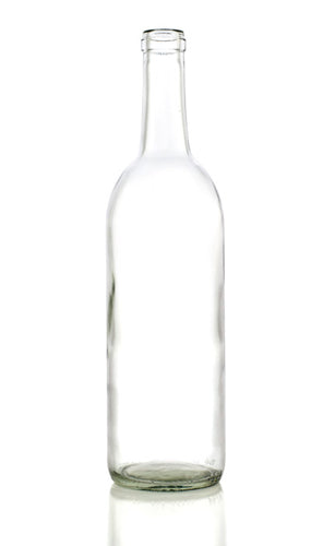 Wine Bottles 750 ml Clear Bordeaux (Case of 12)