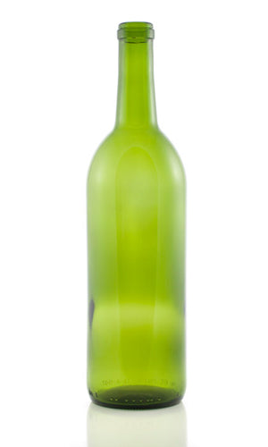 Wine Bottles 750 ml Green Bordeaux (Case of 12)