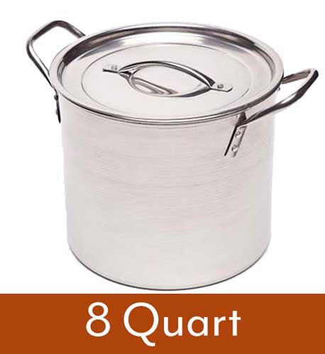 Stainless Steel Brew Pot - 8 qt