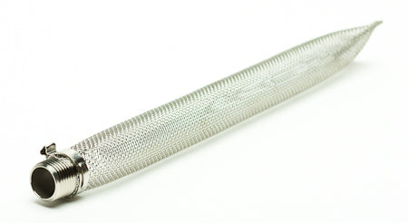 Stainless Steel Bazooka Screen with 1/2" NPT fitting (12")