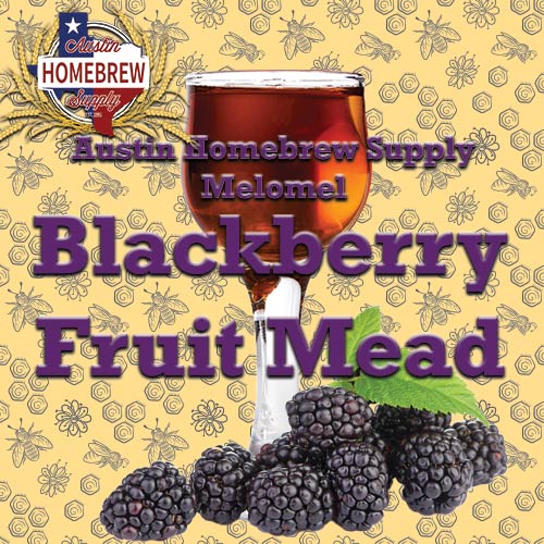 AHS Melomel - Blackberry Fruit Mead  (25C) - MD