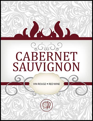 Cabernet Sauvignon Wine Labels - 30 ct
