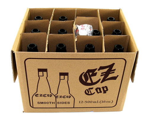 16 oz Amber E.Z. Cap Bottles (Case of 12)