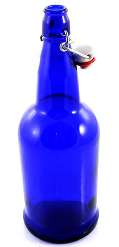 16 oz Cobalt Blue E.Z. Cap Bottles (Case of 12)