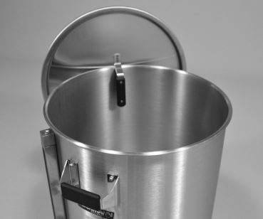 Newly designed cantilevered lid handle is ergonomic, cool to the touch, and can rest about anywhere on the pot or in your brewery. We've left no convenience unturned.