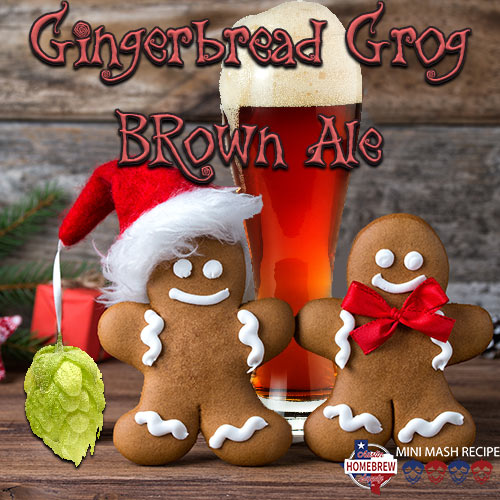 AHS Gingerbread Grog Brown Ale Ale  (23) - MINI MASH Homebrew Ingredient Kit