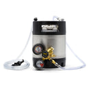 1.75 Gallon keg system with gas regulator and tap attached.