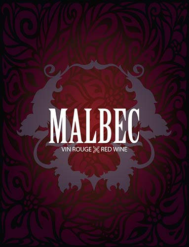 Malbec Wine Labels - 30 ct