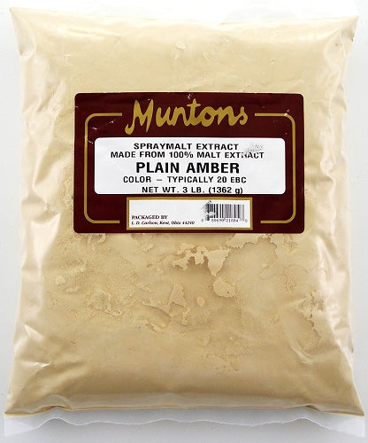Muntons 3 Lb Plain Amber Spray Dried Malt Extract
