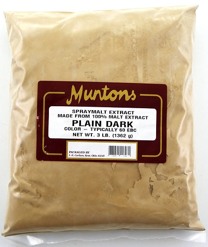 Muntons 3 Lb Plain Dark Spray Dried Malt Extract