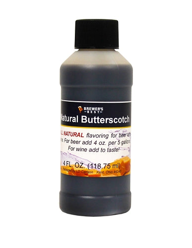 Natural Butterscotch Flavoring - 4 oz