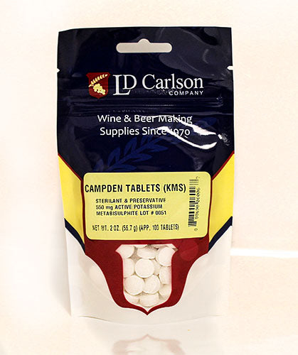 Potassium Metabisulphite Campden Tablets (100 ct.)
