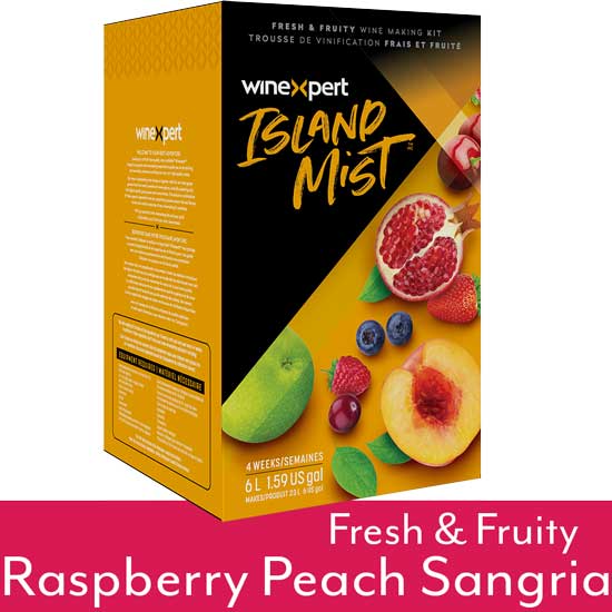 Island Mist Raspberry Peach Wine Ingredient Kit
