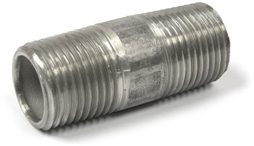 Stainless Steel Nipple (1/2" NPT to 1/2" NPT) (2 Inch Length)